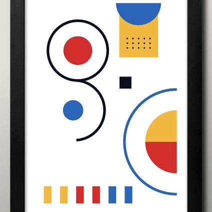 日本製 バウハウス BAUHAUS ミッドセンチュリー A3 サイズ ポスター アート おしゃれ 絵画 インテリア 北欧 イラスト マット紙 艶消し アートパネル 額 フレーム デザイン 壁掛け ギフト 新築祝い ディスプレイ  速達 送料無料
