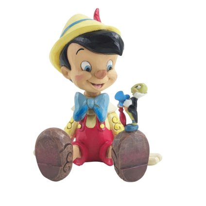 ピノキオ ジミニー 一緒に座って 14.5cm | ディズニー トラディションズ ジムショア グッズ フィギュア 人形 置物 彫刻 Jim Shore 正規輸入品