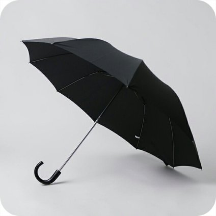 フォックスアンブレラズ FOX UMBRELLAS TL1 Maple Crook 折り畳み傘 晴雨兼用傘 tel1-bk-bk ユニセックス BLACK 折畳傘