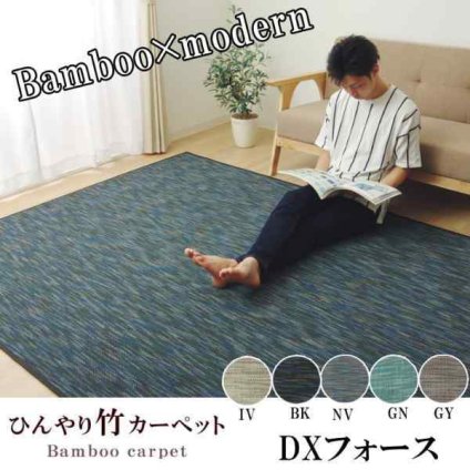 ラグ カーペット 無地 シンプル バンブー 竹 『DXフォース』 約190×250cm