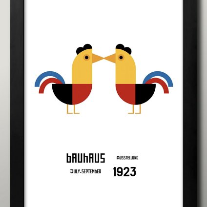 日本製 バウハウス BAUHAUS ミッドセンチュリー A3 サイズ ポスター アート おしゃれ 絵画 インテリア 北欧 イラスト マット紙 艶消し アートパネル 額 フレーム デザイン 壁掛け ギフト 新築祝い ディスプレイ  速達 送料無料