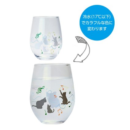 【ギフト対応無料】冷感グラス(小)1P 猫 (AM-SYO-25) ※送料無料(北海道・沖縄は除く)