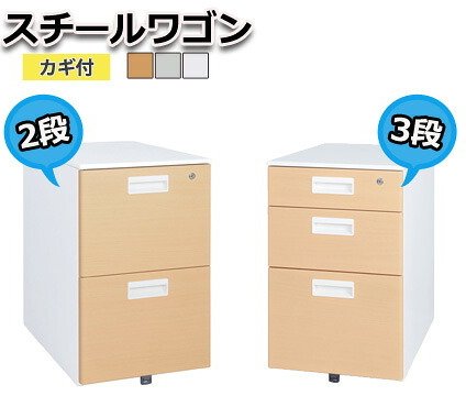 オフィス オフィスワゴン スチール脇机 脇机 サイドワゴン ファイルワゴンスチールワゴン インテリア 収納 オールロック キャスター 送料無料 たっぷり収納 らくらく移動 机の内側に入れればコンパクトに 選べる2タイプで \5%OFFクーポン 収納家具