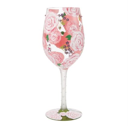 Lolita ワイングラス Pretty As A Peony 22.4cm 牡丹みたいにかわいく | かわいい おしゃれ ポップ モダン デザイン食器 アート ロリータ･ヤンシー 正規輸入品
