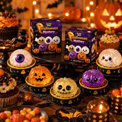 SNSでバズり中！ハロウィン 幽霊 肉まんスクイーズ ブラインドBOX 肉まん スクイーズ 低反発 もちもち 全5色 せいろ ケース付き スクイーズ玩具 ストレス解消 おもちゃ かわいい 癒しグッズ 握る やわらかい プレゼント ギフト