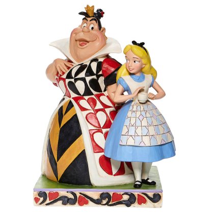 アリスとハートの女王 20cm 不思議の国のアリス | ディズニー トラディションズ ジムショア グッズ フィギュア 人形 置物 彫刻 Jim Shore 正規輸入品