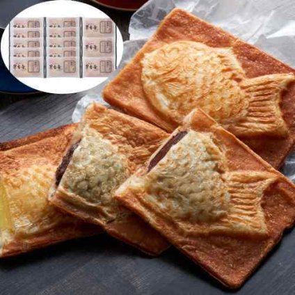 クロワッサンたい焼き 3種 13個入 つぶあん カスタード チョコレート 鯛焼き たいやき スイーツ お菓子 和菓子 洋菓子 詰め合わせ 個包装 常温 お取り寄せ ギフト 贈答 熨斗 27層 熟成生地 おやつ 手土産