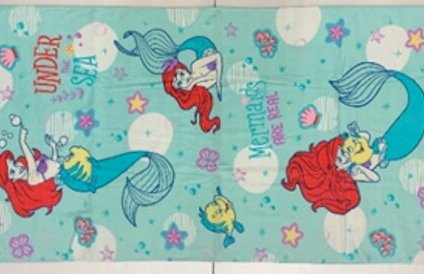 アリエルのカワイイ表情にメロメロです♪ビーチタオル 【アリエル】 ディズニー キャラクター 綿 人魚 貝 海 シャーリング レッツプレイ・マーメイド 140cm×70cm 【