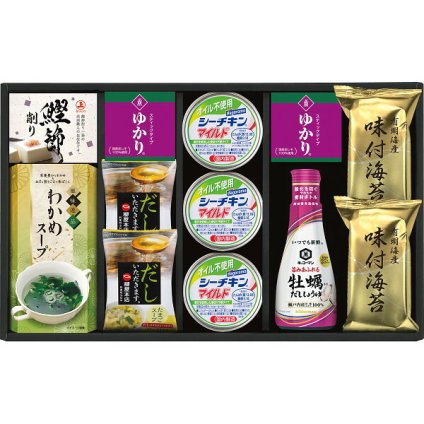 和匠膳 バラエティセット [26-2904-056] YU-50 はごろもフーズ オイル不使用シーチキン 有明海産味付海苔 牡蠣だし醤油 たまごスープ 和食 ご飯のお供 詰め合わせ お歳暮 お中元 ギフト プレゼント 内祝い お返し