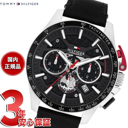 【選べるノベルティー付き】トミーヒルフィガー TOMMY HILFIGER 腕時計 メンズ クロノグラフ タキメーター デイト BANK 1792258【2026 新作】