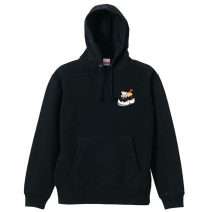バドミントン パーカー プルオーバー メンズ レディース ジュニア 練習着 裏パイル おもしろ 名入れ スウェット おしゃれ キッズ 大きいサイズ 文字入れ無料 「シャトル in 天むす」 アートワークスコウベ 【送料無料】