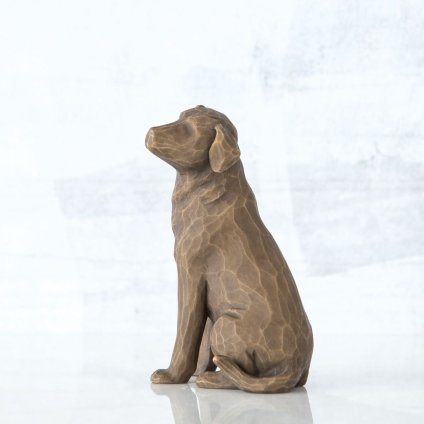 ウィローツリー彫像 Love my Dog(dark) - 私の愛犬 8.5cm いぬ | おしゃれ 置物 彫刻 人形 インテリア スーザン･ローディ 正規輸入品
