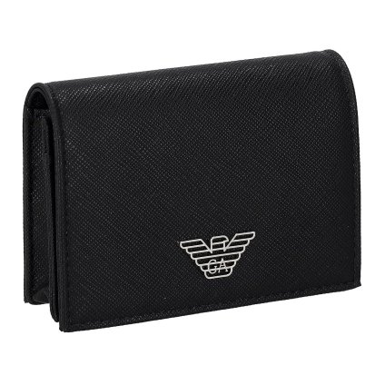 エンポリオアルマーニ EMPORIO ARMANI カードケース 名刺入れ Y4R576 Y138E 81072 イーグル プレート メンズ ブラック