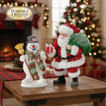 Frosty's Special Gift 25.5cm | サンタ サンタクロース 人形 置物 フィギュア クリスマス ホリデー Possible Dreams 正規輸入品