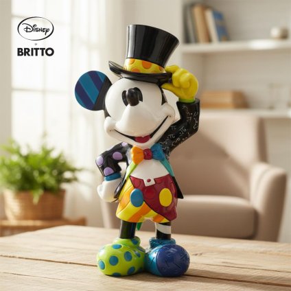 ミッキー レトロ シルクハット Romero Britto 21cm | ロメロ・ブリット デザイン アート 正規輸入品
