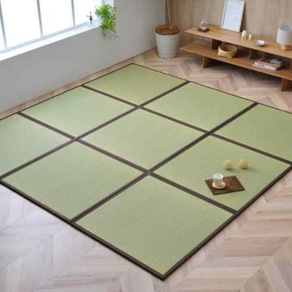 純国産 い草 日本製 置き畳 ユニット畳 簡単 和室 4.5畳セット(約82×164×1.7cm4枚+約82×82×1.7cm1枚) 軽量 ジョイント付き