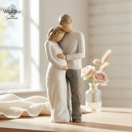 ウィローツリー彫像 Home - 我が家 22cm 2人組 3人組 カップル | おしゃれ 置物 彫刻 人形 インテリア スーザン･ローディ 正規輸入品