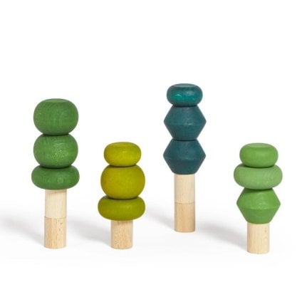 lubulona ルブロナ ツリーセット サマーグリーン つみき SUMMER STACKING TREES 木製おもちゃ