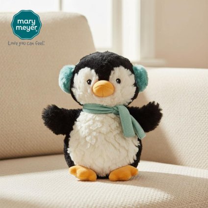 メリーマイヤー パティ ペンギン イヤーマフ 21cm | ぬいぐるみ ナチュラルカラー 動物 どうぶつ ファーストトイ ベビー 赤ちゃん こども Mary Meyer Putty 正規輸入品