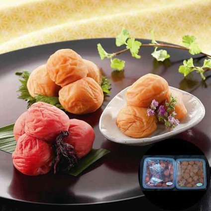 紀州南高梅 梅干し 詰め合わせ 2kg 昔ながらのしそ漬け うす塩味 各1kg 大粒 肉厚 和歌山県産 高級梅干 お取り寄せ グルメ ギフト 贈り物 お中元 お歳暮 内祝い 無添加 合成着色料不使用 人工甘味料不使用