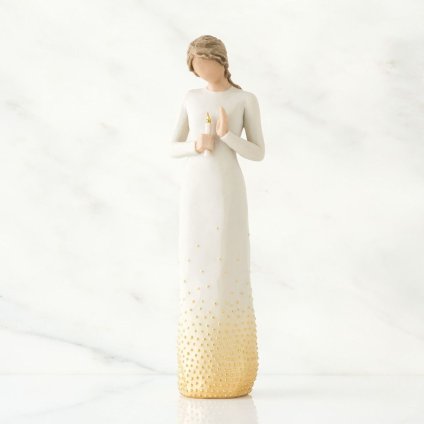 ウィローツリー彫像 Vigil - 守り手 26cm 大人の女性 | おしゃれ 置物 彫刻 人形 インテリア スーザン･ローディ 正規輸入品