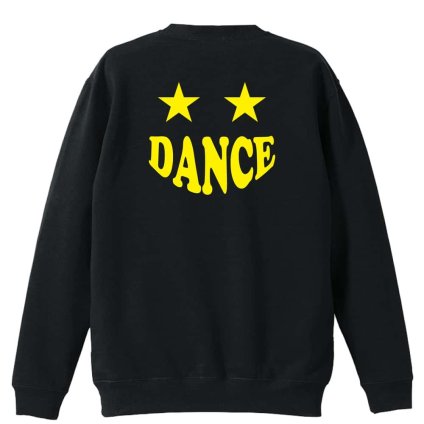 ダンス トレーナー スウェット メンズ レディース ジュニア 裏パイル 練習着 おもしろ 名入れ おしゃれ 文字入れ無料 綿100% キッズ 大きいサイズ 「スマイルダンススター」 アートワークスコウベ 【送料無料】