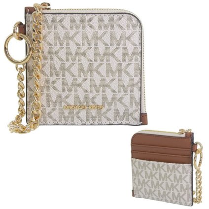 マイケルコース MICHAEL KORS カードケース コインケース 小銭入れ アウトレット JET SET TRAVEL MD ZA WALLET 35S6GTVC6B VANILLA ホワイト