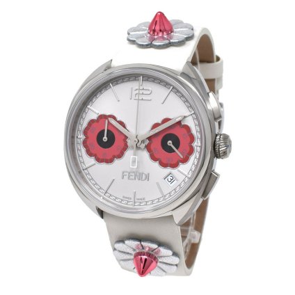 【※箱アウトレット※】フェンディ FENDI 腕時計 F235014747 MOMENTO FLOWERLAND CHRONOGRAPH WATCH モーメント フラワーランド クロノグラフ ウォッチ レディース ホワイト
