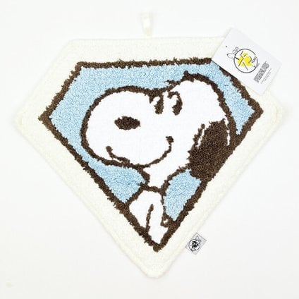 スヌーピー ダイヤモンド アクセントマット ブルー PEANUTS 75th SNOOPY
