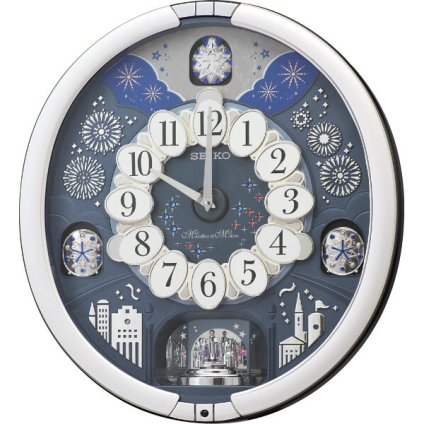 【直送】セイコー SEIKO からくり掛時計 18曲入 [26-0251-020] RE602S 壁掛け時計 からくり時計 アミュージングクロック 電波時計 メロディ 暗時停止機能 自動鳴り止め プレゼント ギフト