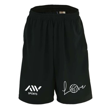 バレーボール ハーフパンツ ドライ メンズ ウェア レディース ジュニア 練習着 短パン 速乾 スポーツ 名入れ おしゃれ 半スボン 文字入れ無料 「Love バレーボールロゴ」 アートワークスコウベ 【送料無料】