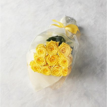 【直送】バラの花束 21本から100本までのお申し込み [26-0237-133] 19YL21-100 セミオーダー イエロー 黄色 バラ 切花栄養剤 お手入れのしおり付き 瀬戸内産 贈り物 プレゼント ギフト