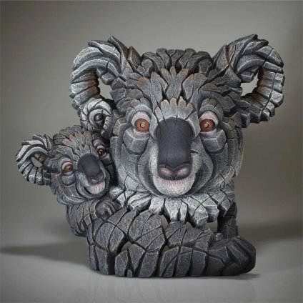 Edge Coala & Joey Bust 幅40x奥行18.5x33(cm) コアラ 親子 胸像コアラ | エッジ 彫刻 置物 オブジェ フィギュア 動物 大きい リアル アート マット･バックリー 正規輸入品