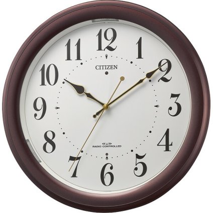【直送】シチズン CITIZEN 夜間自動点灯ライト付電波掛時計 [26-0250-075] 4MYA36-006 電波時計 壁掛け時計 LEDライト3灯 暗時自動点灯 スリープ秒針 見やすさ重視 新生活 プレゼント ギフト
