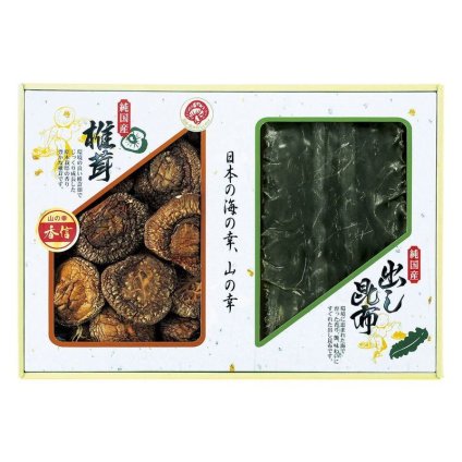 【ギフト対応無料】お歳暮・冬ギフト 国内産 原木香信椎茸・昆布詰合せ (TSK-30N4) ※送料無料(北海道・沖縄は除く)