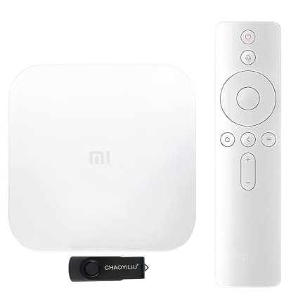 【当店限定USBメモリ付】オリジナルセット Xiaomi Box 4S+USB 小米盒子4S  MDZ-25-AA TVボックス 中国境内テレビの番組と映画と現場放送 中国番組 リモコン 【中級者向け・設定サポートなし】