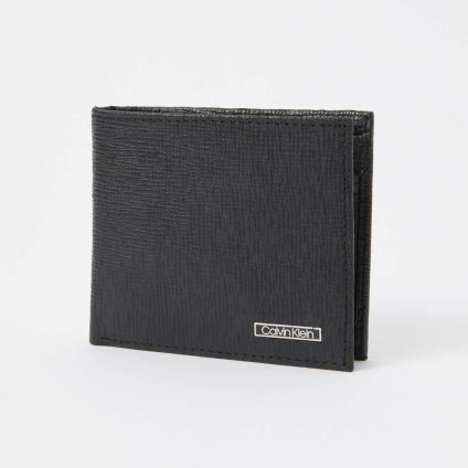 カルバンクライン Calvin Klein 31CK130009 二つ折り財布 BILLFOLD WITH COIN POCKET 革財布 メンズ 財布 CK ミニ財布 レザー シンプル ロゴ 本革 プレゼント 折りたたみ コンパクトウォレット 折財布 シーケー お祝い 記念 ギフト 小銭入れ付き ブラック