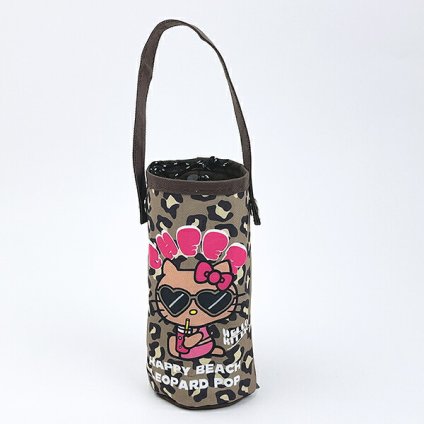 サンリオ 日焼けキティ ボトルホルダー ブラウン/レオパード ランチ Sanrio