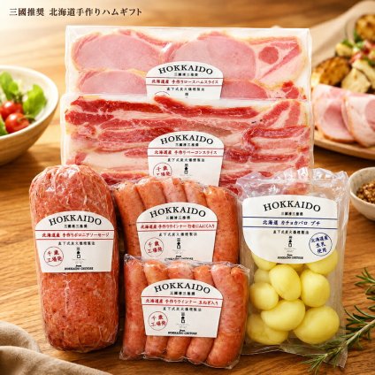メーカー直送  三國推奨　北海道手作りハムギフト26-6026-21 贈答品 自宅用 プレゼント 人気  お誕生日 "素材、味、製法のすべてに妥協を許さない職人が、丁寧に手作業で仕上げました。
