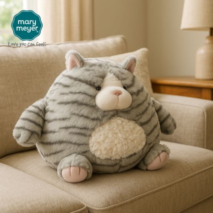 メリーマイヤー パファーナター キティ 25cm ネコ | ぬいぐるみ ナチュラルカラー 動物 どうぶつ ファーストトイ ベビー 赤ちゃん こども Mary Meyer 正規輸入品