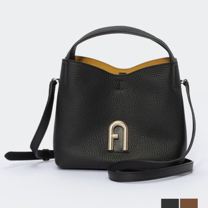 フルラ FURLA WB00780 BX0041 ハンドバッグ プリムラ ミニ ホーボー レディース バッグ レザー カジュアル ショルダーバッグ ロゴ シンプル コンパクト プレゼント お祝い 肩掛け PRIMULA MINI HOBO 全3色