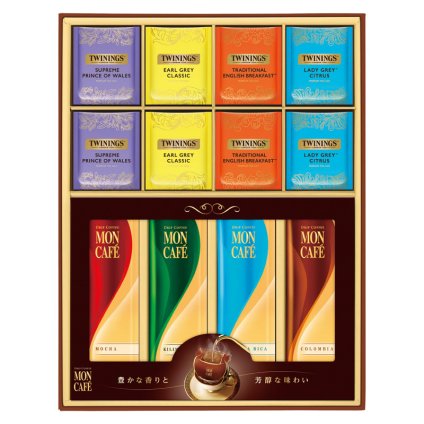 モンカフェ&トワイニング ドリップコーヒー&ティーバッグ詰合せギフト  ／インスタントコーヒー コーヒー 水・ソフトドリンク 飲料 敬老の日 プレゼント ギフト お彼岸 お供え 秋 2026 送料無料 ギフト プレゼント プチギフト 内祝い 快気祝い 出産祝い 結婚祝い 引出物 新築祝い お返し