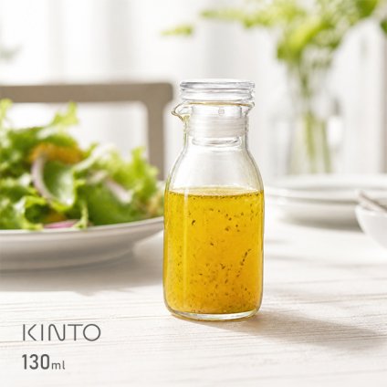 KINTO キントー BOTTLIT ドレッシングボトル 130ml[オイルボトル 調味料ボトル 瓶 ガラス おしゃれ ボトル 透明 ドレッシング ビネガーボトル 調味料入れ 調味料容器 密閉 保存容器 液体ボトル シーズニングボトル スパイス ハーブ]