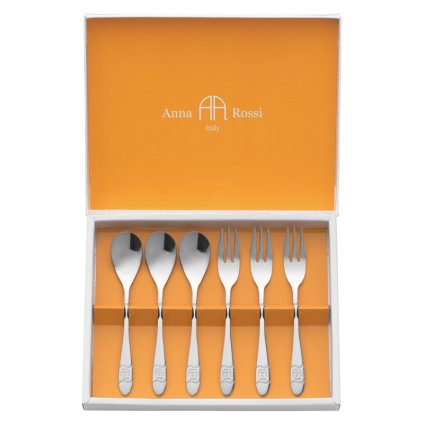 アンナ・ロッシ スプーン&フォーク6pc  ／カトラリーセット 箸・カトラリー キッチン用品 お中元 御中元 ギフト 暑中 残暑 お盆 初盆 新盆 お供 御供 ギフト 2026 送料無料 ギフト プレゼント プチギフト 内祝い 快気祝い 出産祝い 結婚祝い 引出物 新築祝い お返し
