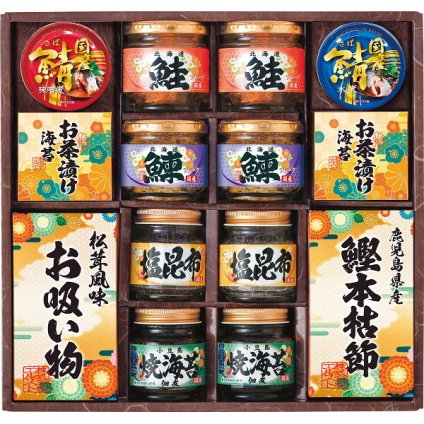 雅和膳 [26-7610-085] 6457-100 詰合せ 和食 ギフト 焼きのり佃煮 塩昆布 鰹本枯節 お吸い物 お茶漬け海苔 鰊フレーク 鮭フレーク さば水煮 さば味噌煮 ご飯のお供 惣菜 お中元 お歳暮 内祝い 出産内祝い 結婚内祝い お返し プレゼント