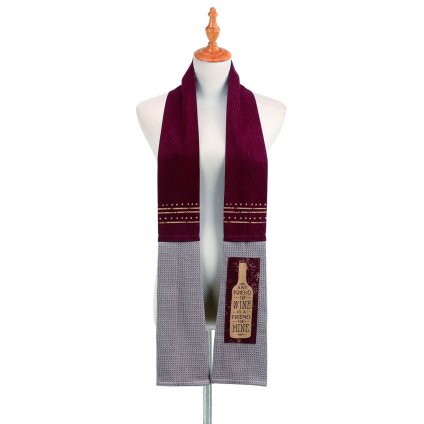 Any Friend of Wine 幅10.5cm 長さ175cm キッチンボア ワイン好きの友達 | おしゃれ タオル キッチンタオル ミトン エプロン キッチングッズ 正規輸入品