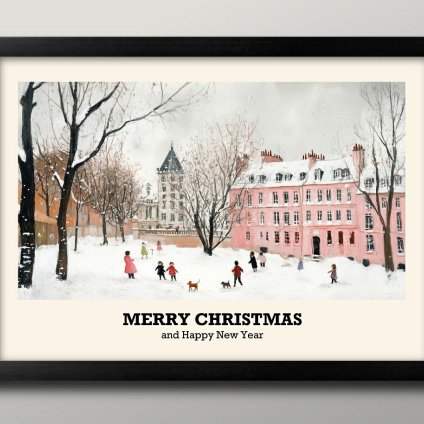 日本製 メリー クリスマス Xmas Christmas サンタクロース ビンテージイラスト A3 サイズ ポスター アート おしゃれ 絵画 インテリア 北欧 イラスト マット紙 艶消し アートパネル 額 フレーム デザイン 壁掛け ギフト 新築祝い ディスプレイ  速達 送料無料