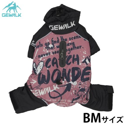 ジウォーク GEWALK ストリート ドリズル サーマル オーバーオール 犬服 BM ピンク