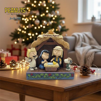 ピーナッツ クリスマスページェント 17.5cm クリスマス | ジムショア グッズ フィギュア 人形 置物 彫刻 Jim Shore 正規輸入品