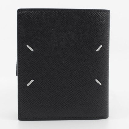 メゾン マルジェラ　Maison Margiela　二つ折り財布　SA1UI0020 P4745 T8103　ブラック　グレインレザー　コンパクト財布　ミニウォレット